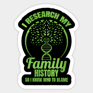 Family Genealogist Genealogy Ancestry Sticker